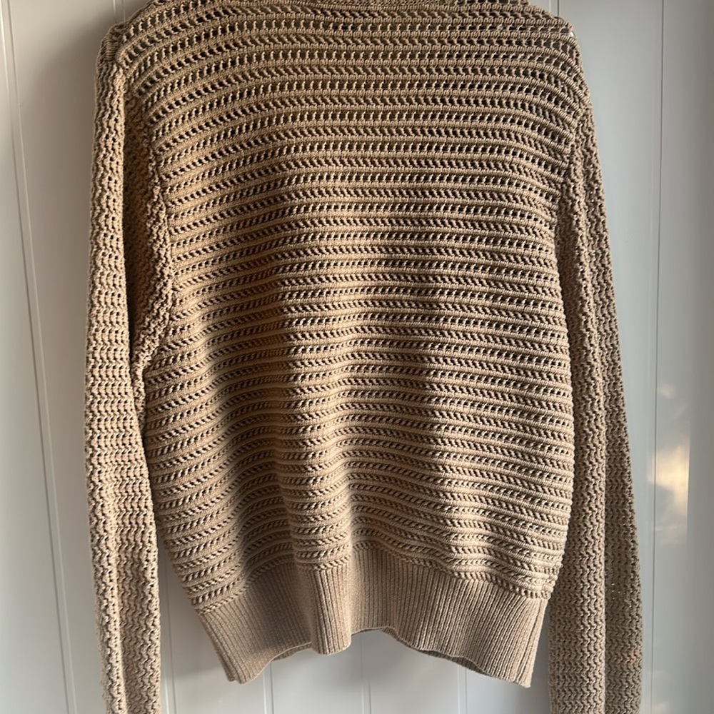 Ann Taylor Beige Open-Knit Cardigan - Picture 5 of 6